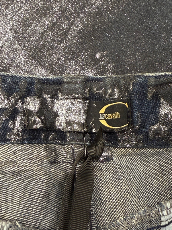 2000s Cavalli waxed shorts