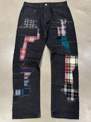 2014 Junya Watanabe Comme Des Garçons patchwork jeans