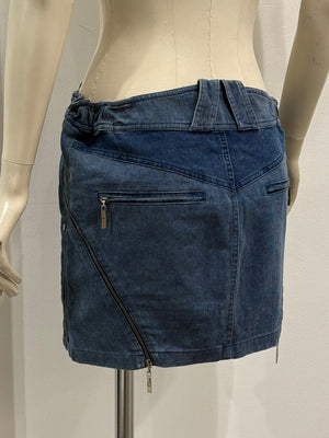 S/S2004 Christian Dior by Galliano runway mini zipper skirt