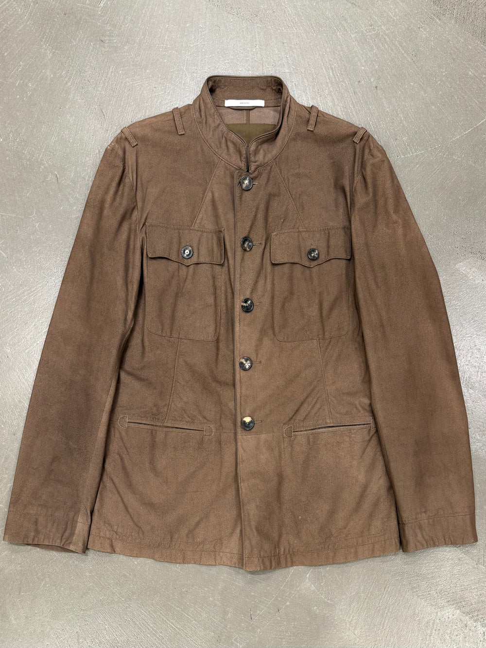2003 Yves Saint Laurent by Tom Ford leather safari jacket