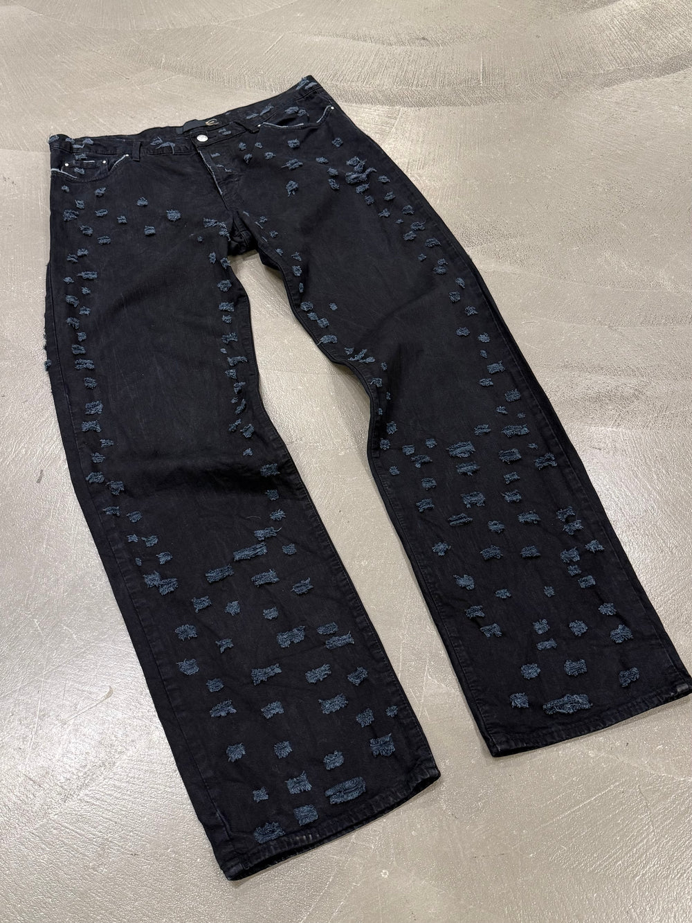 2000s Roberto Cavalli distressed jeans