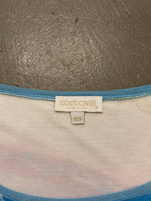 S/S2001 Roberto Cavalli Elizabeth Taylor eye top