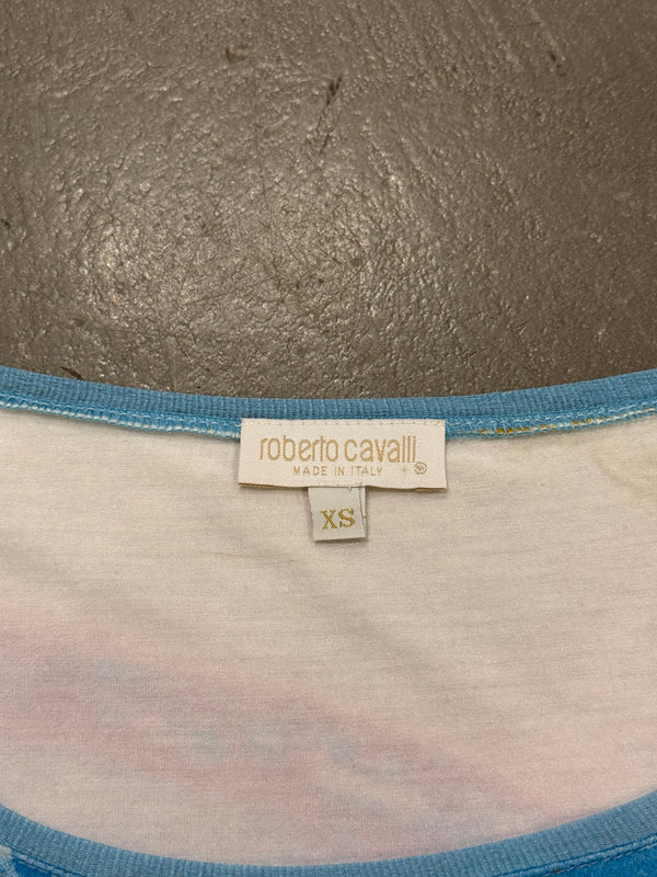 S/S2001 Roberto Cavalli Elizabeth Taylor eye top