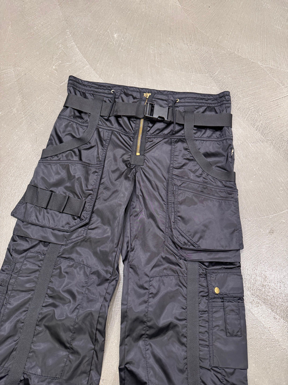 A/W2003 Jean Paul Gaultier bondage cargo parachute pants