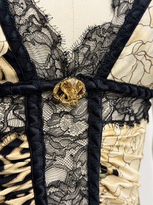 2006 Roberto Cavalli geometric mini dress