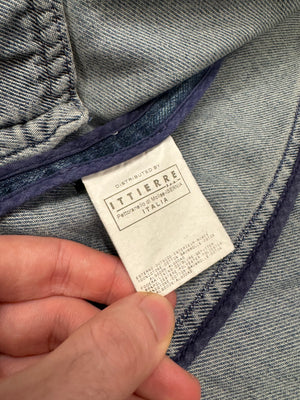 2000s Cavalli biker moto denim jacket