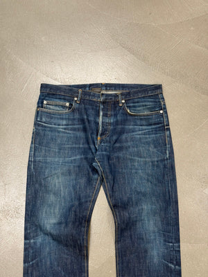 2000s Dior by Hedi Slimane faded raw denim