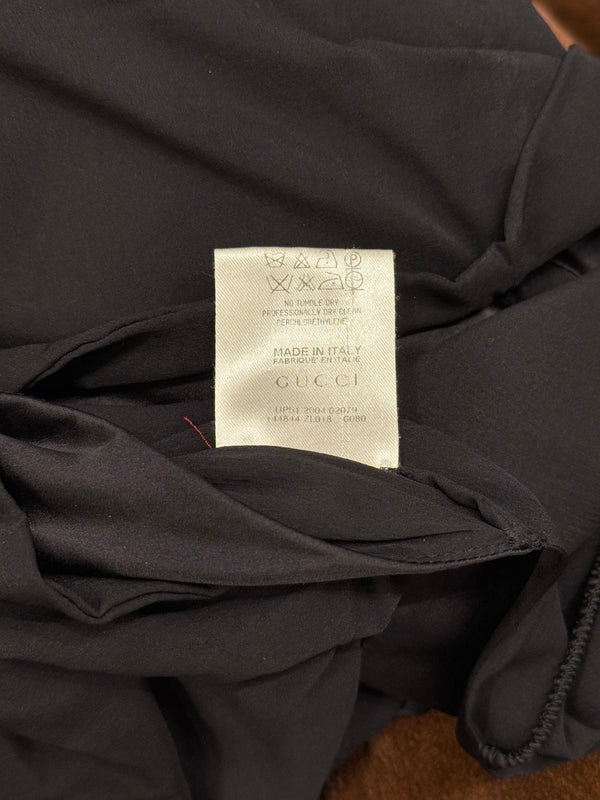 S/S2004 Gucci by Tom Ford bondage corseted dress