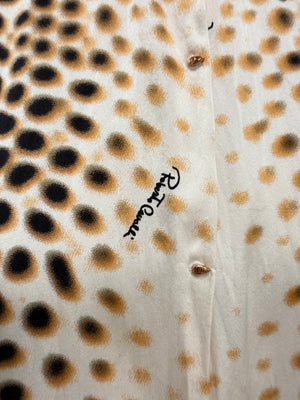 2000s Roberto Cavalli Leopard Print silk shirt