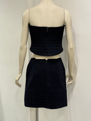 S/S2000 Chanel runway padded set top & skirt