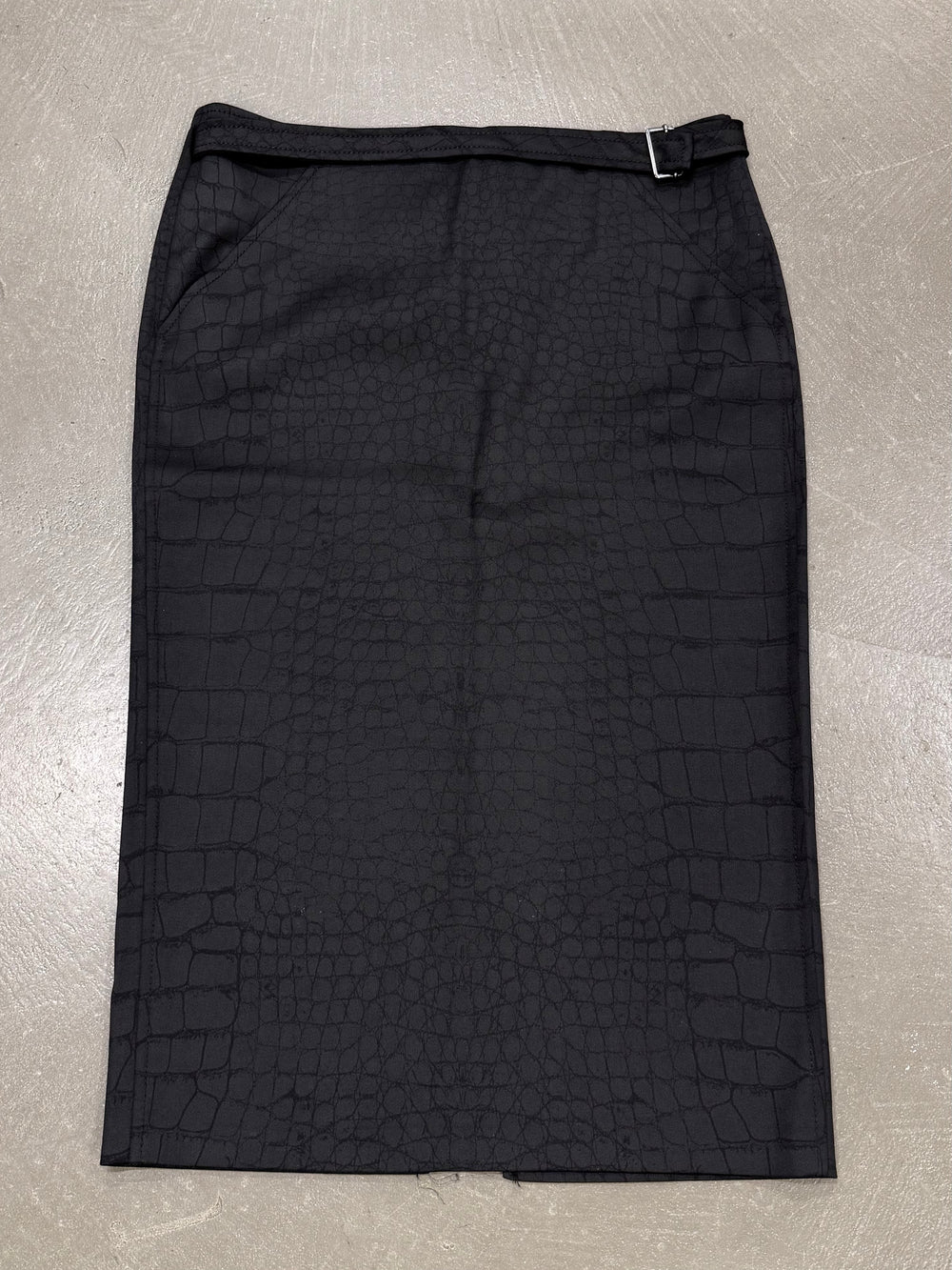 2000s Roberto Cavalli belted midi skirt