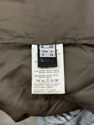 2000s Roberto Cavalli velvet trim cropped military jacket
