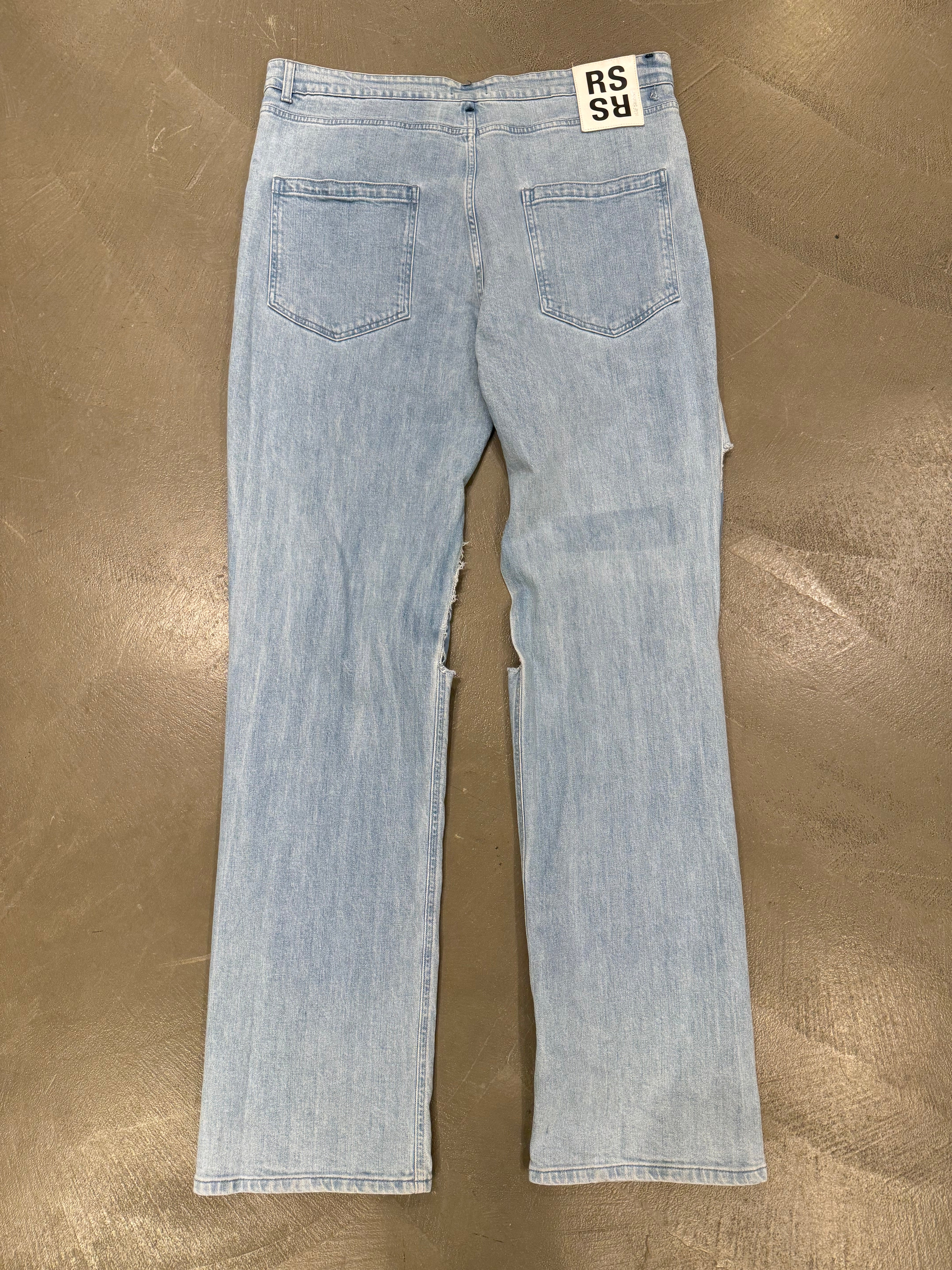 く*ー様 RAF SIMONS 23SS OVERSIZED DENIM SHI Oversized Short Sleeved Denim Shirt in Salmon – SVRN