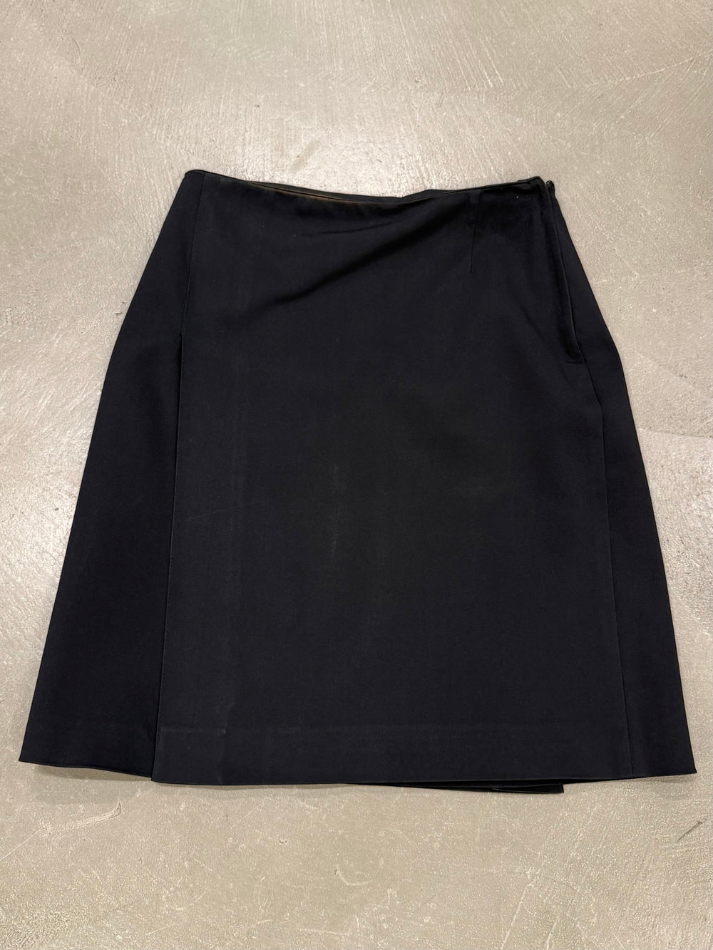 2000s Prada wool wrap skirt