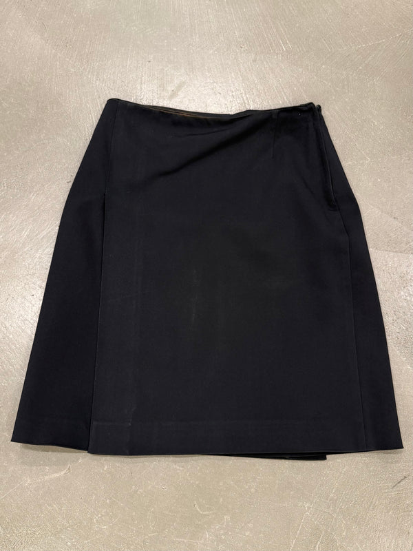 2000s Prada wool wrap skirt