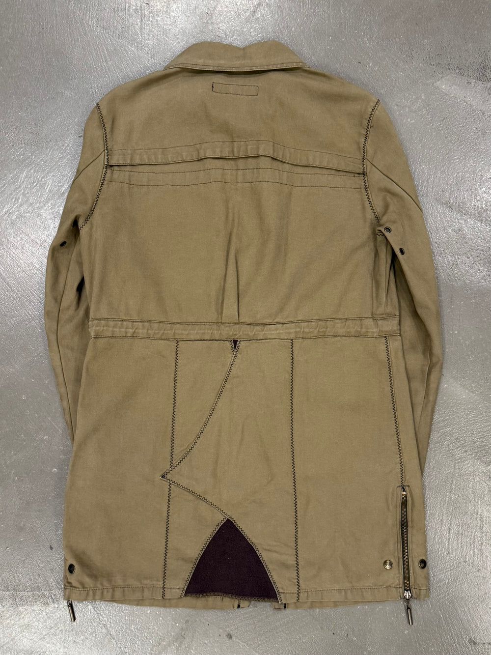 2000s Cavalli military zipper coat