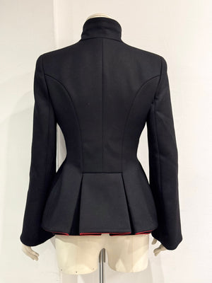A/W2011 Alexander McQueen runway double breasted officer wool military jacket
