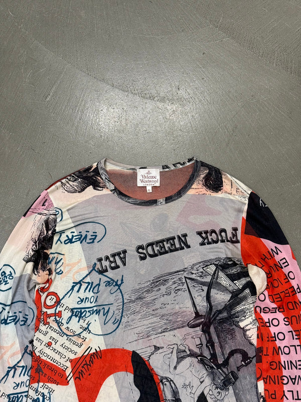 A/W2005 Vivienne Westwood "Propaganda" graphic mesh