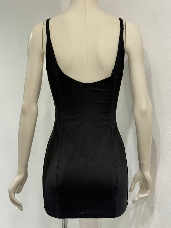 S/S1992 Dolce & Gabbana velvet corset mini dress