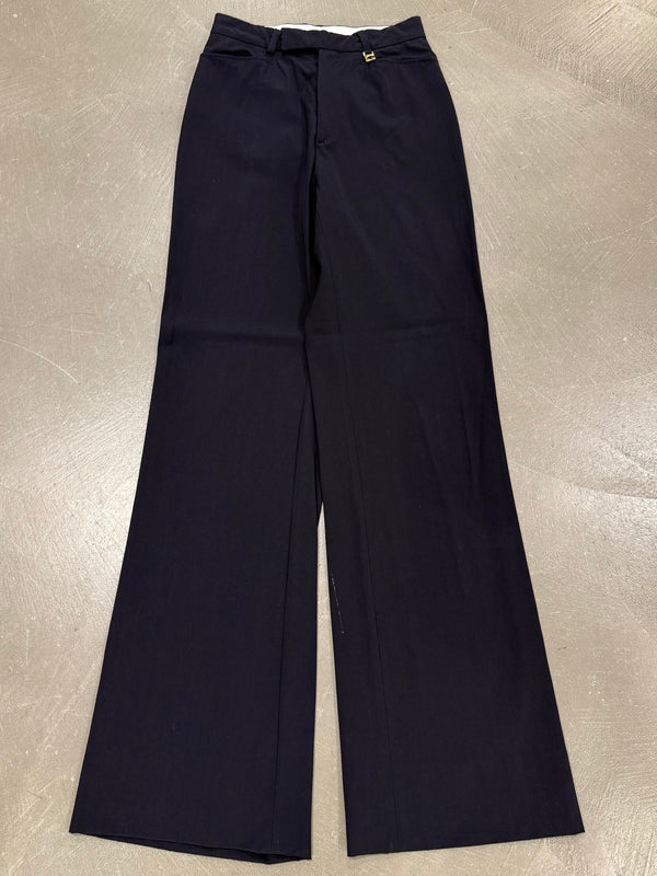 1990s Gucci by Tom Ford tailored wide leg trousers