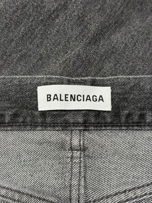 2017 Balenciaga faded straight leg jeans