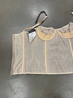 A/W 2001 Dolce & Gabbana Snakeskin corset top NEW