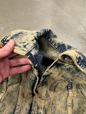 2000s Roberto Cavalli dyed faded denim jacket