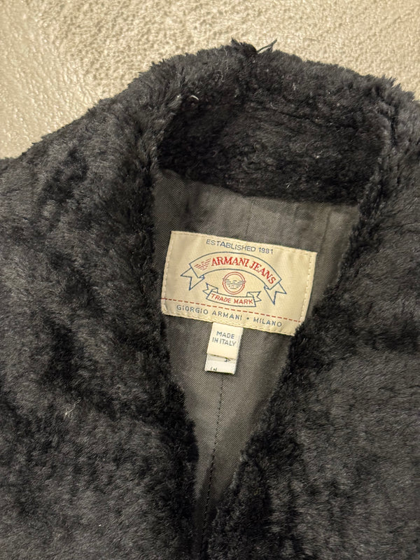 1990s ARMANI faux pony hair coat