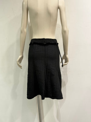 1990s Emporio Armani pleated drawstring midi skirt