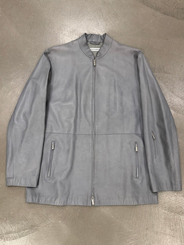 1990s Emporio Armani thin technical leather jacket