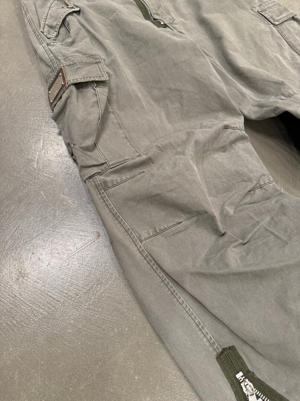 2008 Dolce & Gabbana double ankle zipper cargo pants
