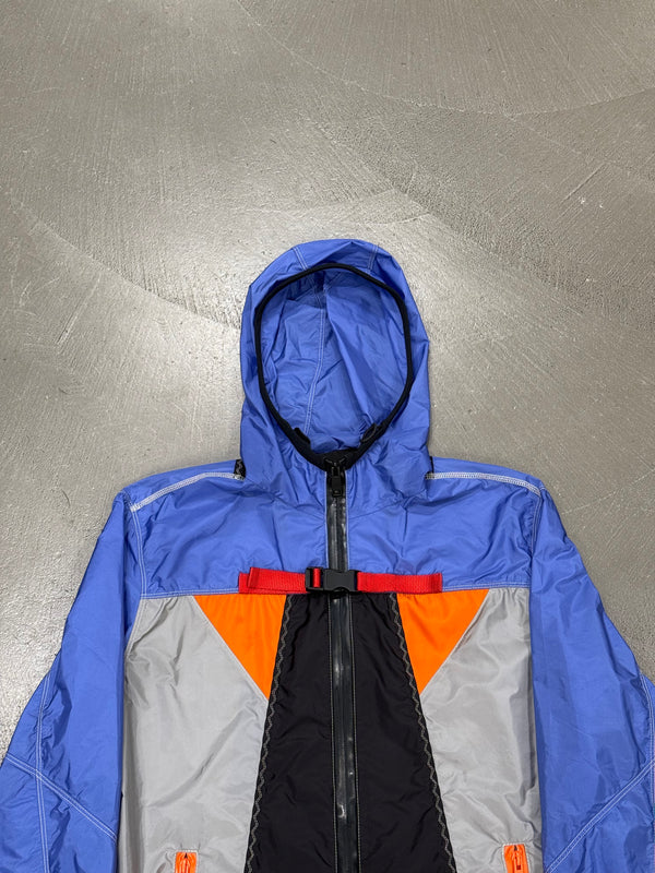S/S2017 Prada Linea Rossa color block windbreaker jacket