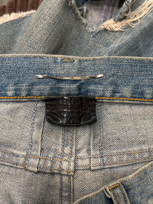 2014 Saint Laurent by Hedi Slimane crush denim slim jeans