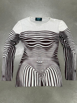 1995 Jean Paul Gaultier cyberbaba mesh top