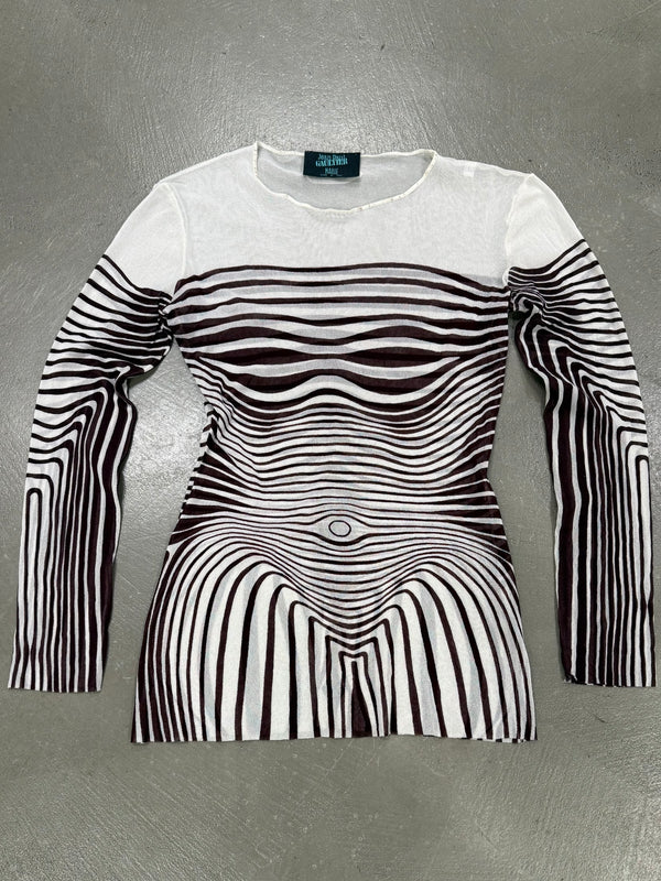1995 Jean Paul Gaultier cyberbaba mesh top