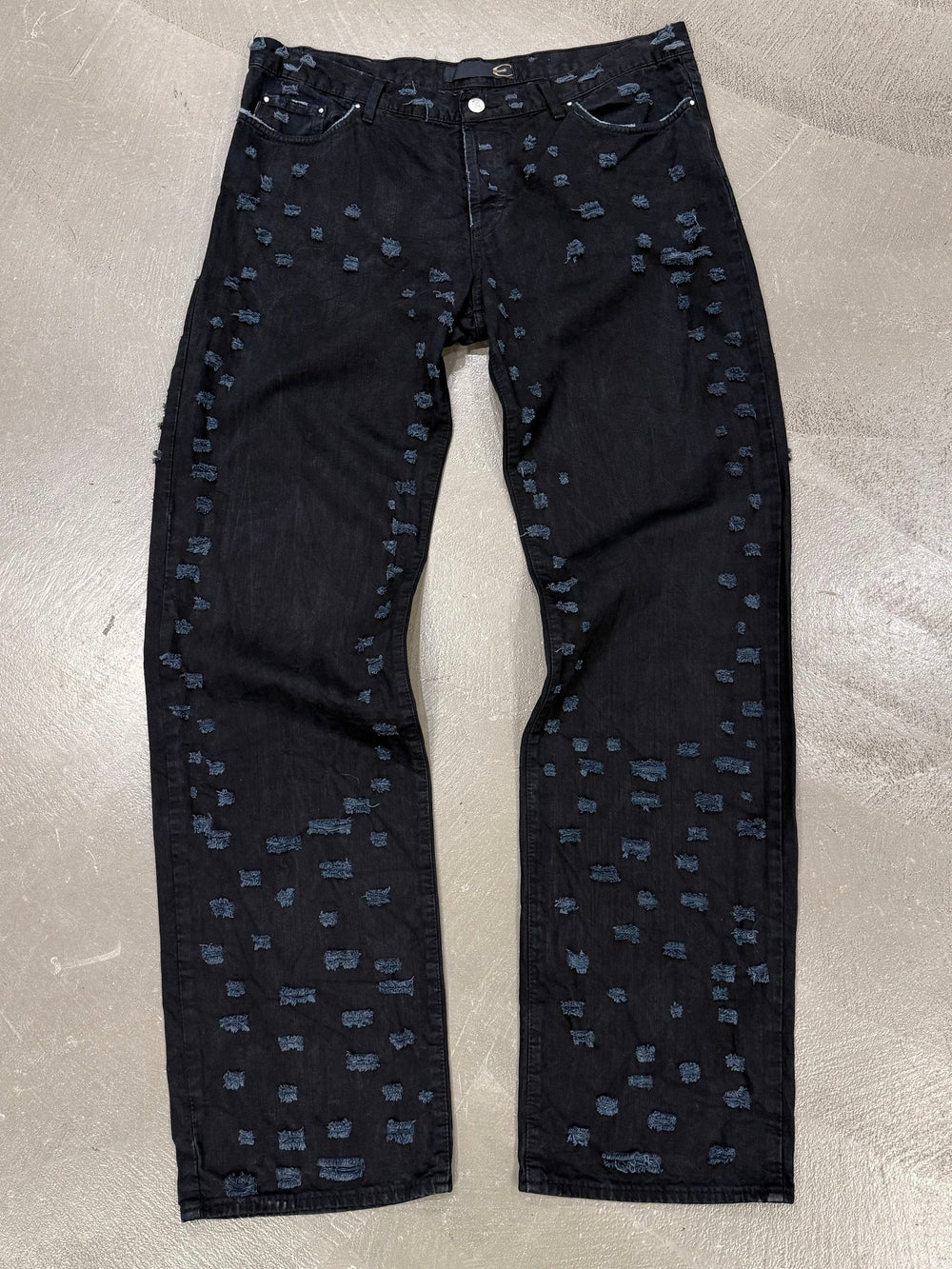 2000s Roberto Cavalli distressed jeans