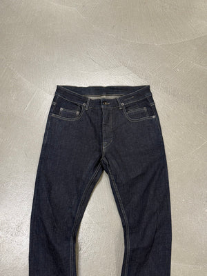 Rick Owens DRKSHDW “Detroit cut” raw denim jeans