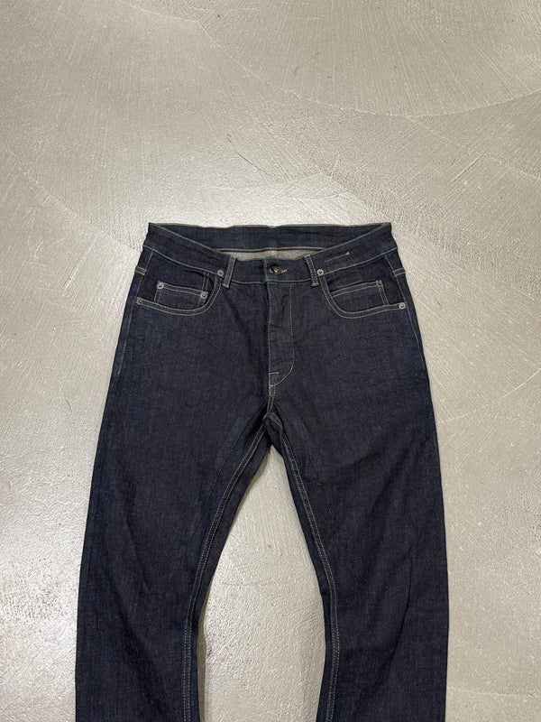Rick Owens DRKSHDW “Detroit cut” raw denim jeans