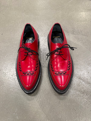 A/W2014 Saint Laurent by Hedi Slimane runway leather creepers derby shoes