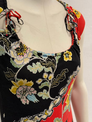 S/S 2003 Roberto Cavalli "Chinoiserie" floral top
