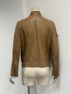 2000s Dolce & Gabbana multi pocket leather jacket