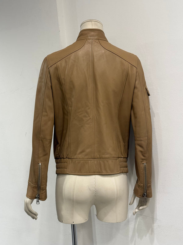 2000s Dolce & Gabbana multi pocket leather jacket