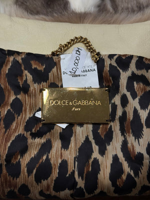 A/W2001 Dolce & Gabbana fur & leather biker jacket