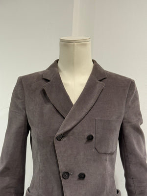 2010 Balenciaga by Nicolas Ghesquière asymmetric double breasted blazer