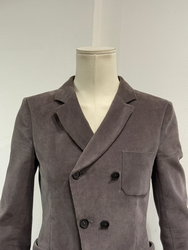 2010 Balenciaga by Nicolas Ghesquière asymmetric double breasted blazer