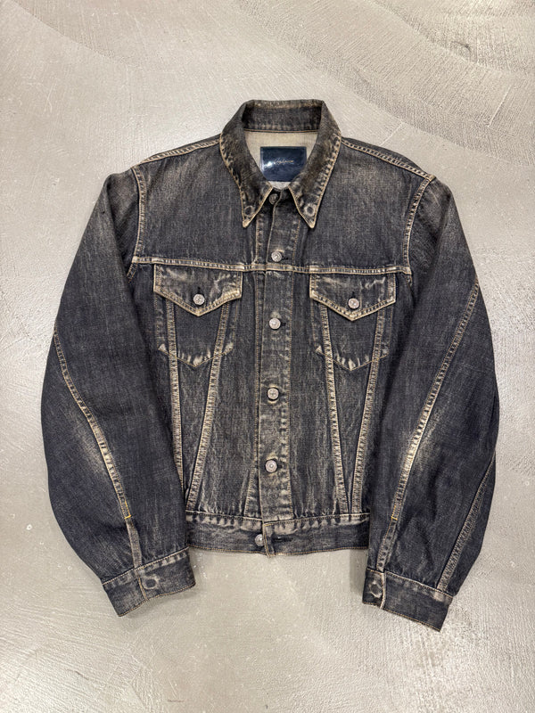 S/S2002 Yohji Yamamoto runway faded denim jacket