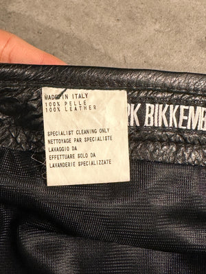 1990s Dirk Bikkembergs all around zipper leather pants
