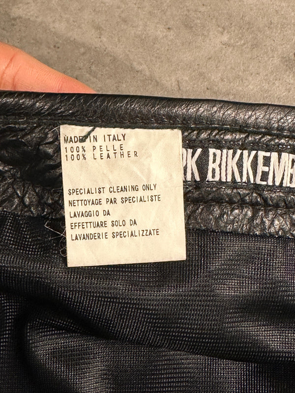 1990s Dirk Bikkembergs all around zipper leather pants