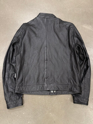 2000s Versace leather jacket