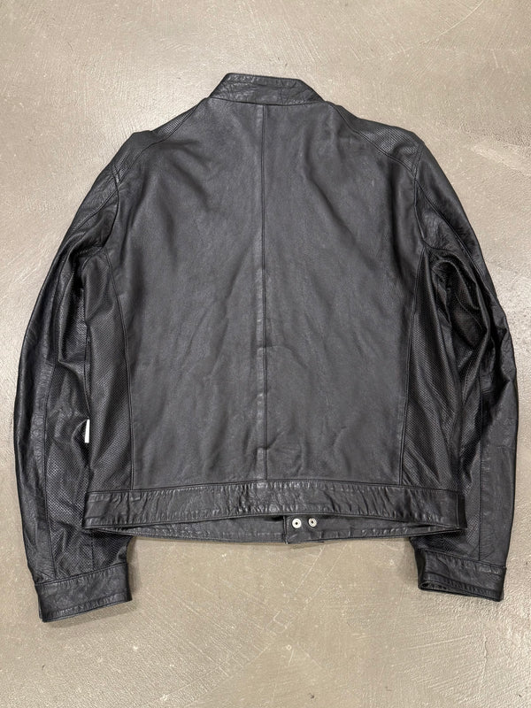 2000s Versace leather jacket